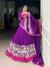 Lnb1618 Pure Rayon Printed And Hand Work Work Lehenga With Blouse Dupatta Wholesale Suppliers In Mumbai